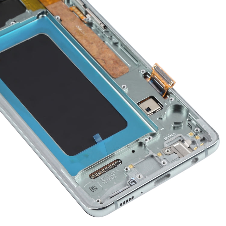 Original Super AMOLED LCD Screen for Samsung Galaxy S10+ Digitizer Full Assembly with Frame (Green) - LCD Screen by buy2fix | Online Shopping UK | buy2fix