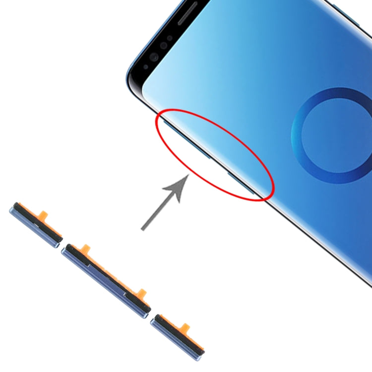 For Galaxy S9 / Galaxy S9+ 10 Set Side Keys(Blue) - Others by buy2fix | Online Shopping UK | buy2fix