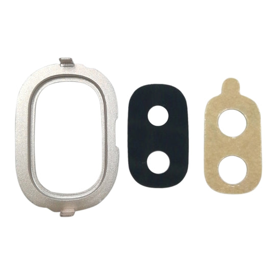 For Galaxy J4, J400F/DS, J400G/DS 10pcs Back Camera Bezel with Lens Cover & Adhesive (Gold) - Camera Series by buy2fix | Online Shopping UK | buy2fix