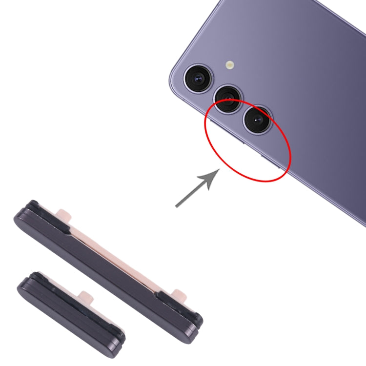 For Samsung Galaxy S24+ SM-S926B 10pcs Original Power Button and Volume Control Button (Black) - by buy2fix | Online Shopping UK | buy2fix