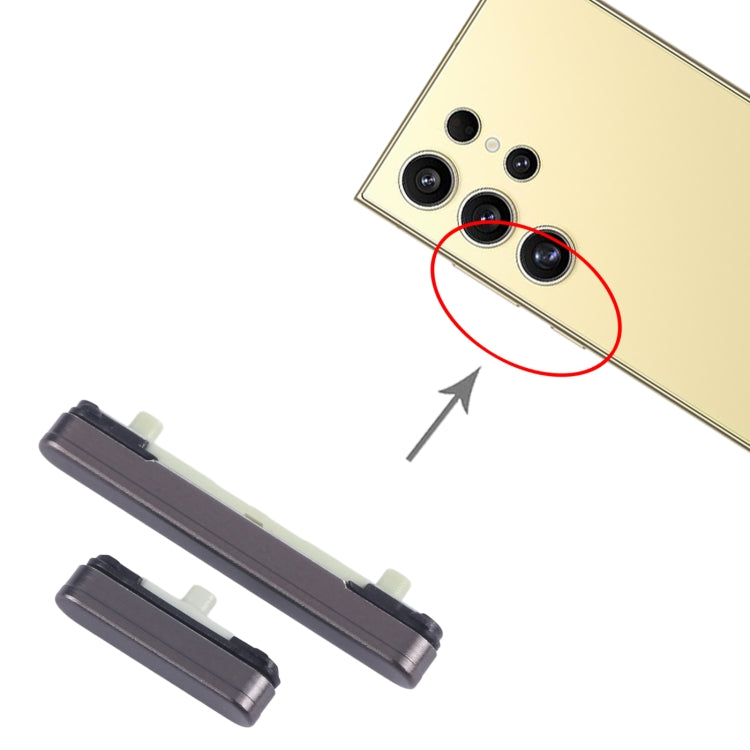 For Samsung Galaxy S24 Ultra SM-S928B 10pcs Original Power Button and Volume Control Button (Black) - Others by buy2fix | Online Shopping UK | buy2fix