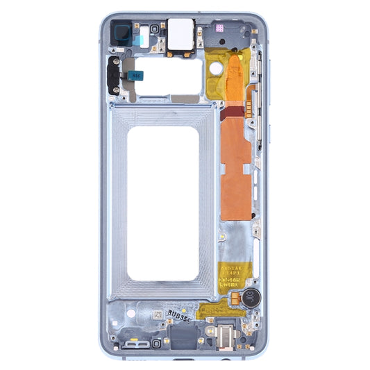 For Samsung Galaxy S10e SM-G970F/DS, SM-G970U, SM-G970W Middle Frame Bezel Plate with Side Keys (Blue) - Frame Bezel Plate by buy2fix | Online Shopping UK | buy2fix