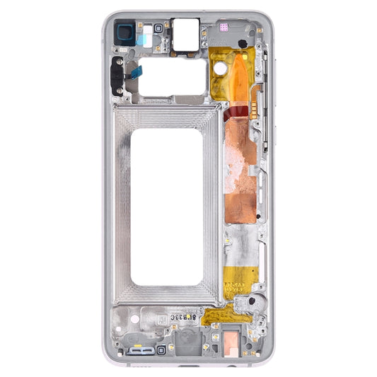 For Samsung Galaxy S10e SM-G970F/DS, SM-G970U, SM-G970W Middle Frame Bezel Plate with Side Keys (White) - Frame Bezel Plate by buy2fix | Online Shopping UK | buy2fix