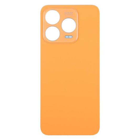 For ZTE Blade V70 Design Leather Material Battery Back Cover with Adhesive(Orange) - For ZTE by buy2fix | Online Shopping UK | buy2fix
