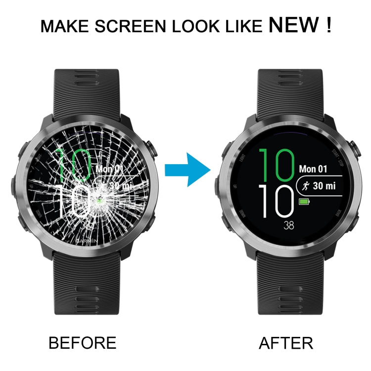 LCD Screen and Digitizer Full Assembly for Garmin Forerunner 645(Black) by buy2fix