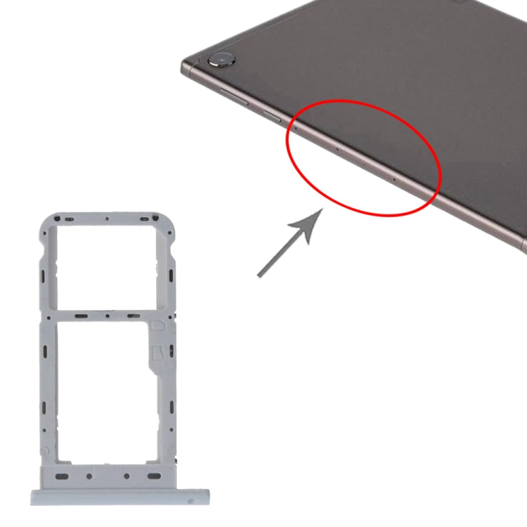 SIM Card Tray + Micro SD Card Tray for Lenovo Tab M10 TB-X505X TB-X505L TB-X505F TB-X505 (White) by buy2fix