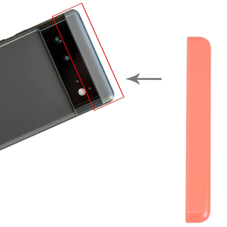 Front Upper Top Back Cover for Google Pixel 6 (Red) by buy2fix