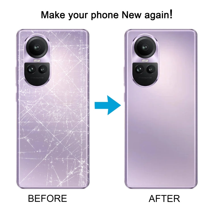 For OPPO Reno10 Pro Global Original Battery Back Cover with Camera Lens Cover(Purple) by buy2fix