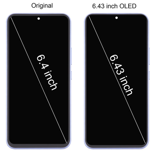 For Samsung Galaxy A54 5G SM-A546 6.43 inch OLED LCD Screen Digitizer Full Assembly with Frame (Purple) - LCD Screen by buy2fix | Online Shopping UK | buy2fix