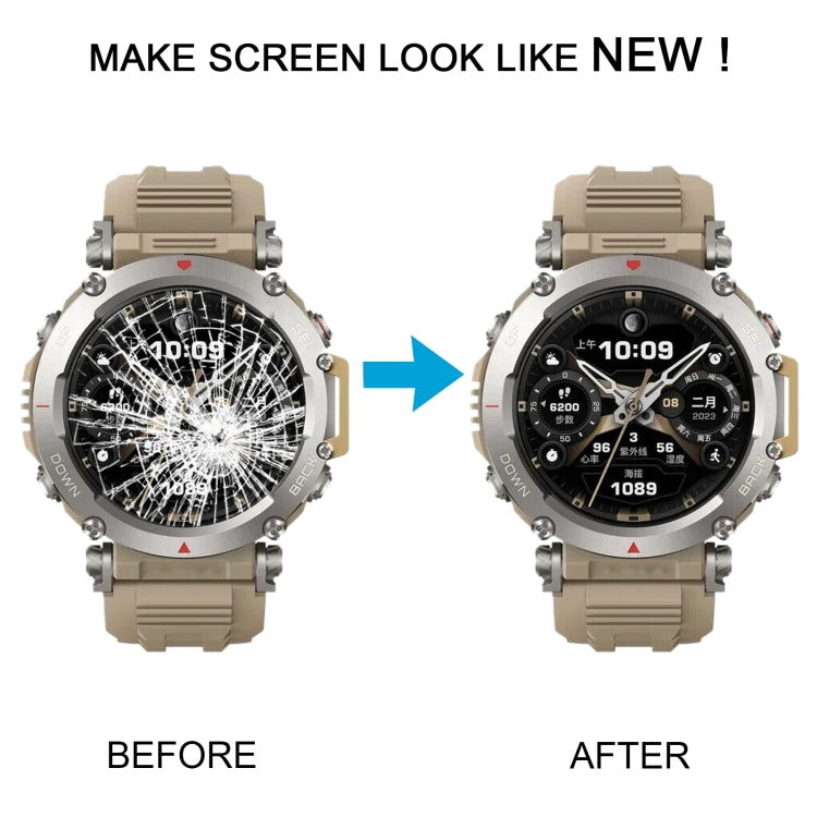 For Amazfit T-Rex Ultra Original LCD Screen Digitizer Full Assembly With Frame(Yellow) by buy2fix