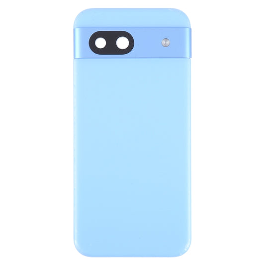 For Google Pixel 8A Battery Back Cover with Camera Lens Cover(Blue) by buy2fix