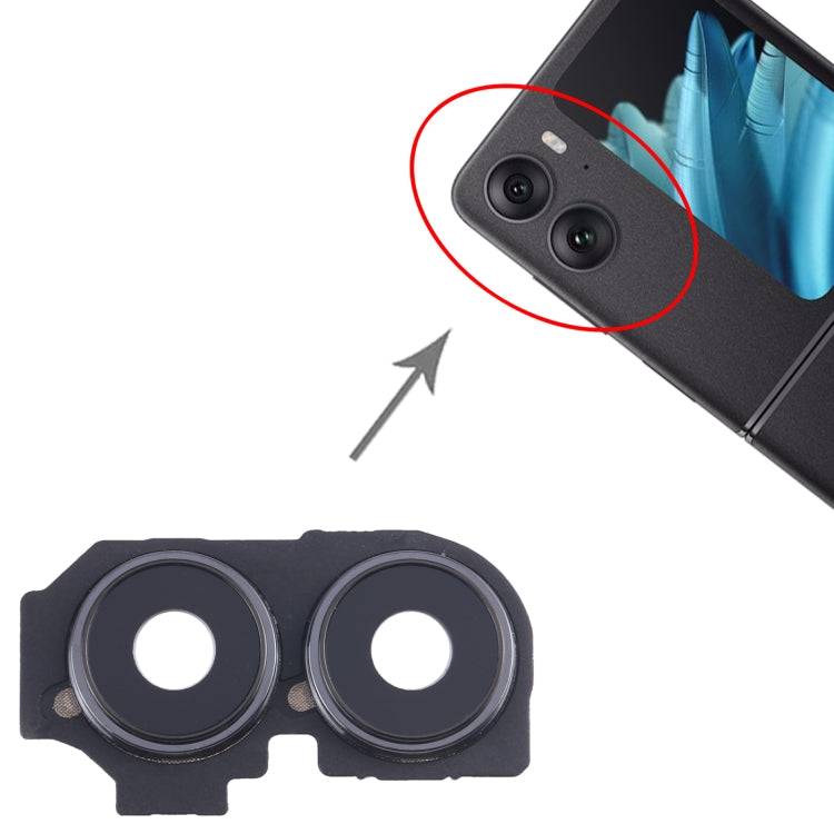 For OPPO Find N2 Flip Original Camera Lens Cover (Black) by buy2fix