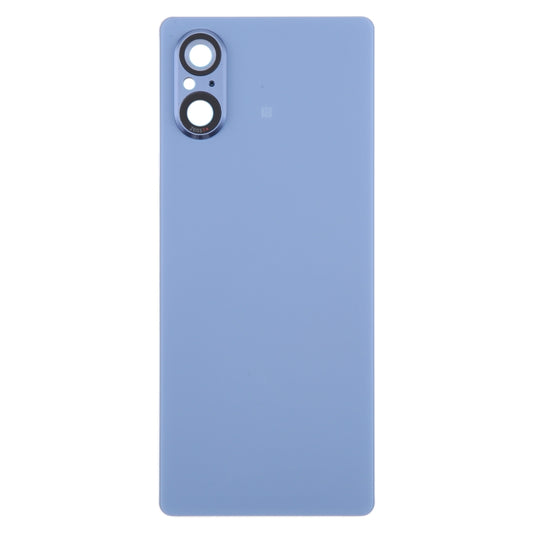 For Sony Xperia 5 V Battery Back Cover with Camera Lens Cover(Blue) by buy2fix