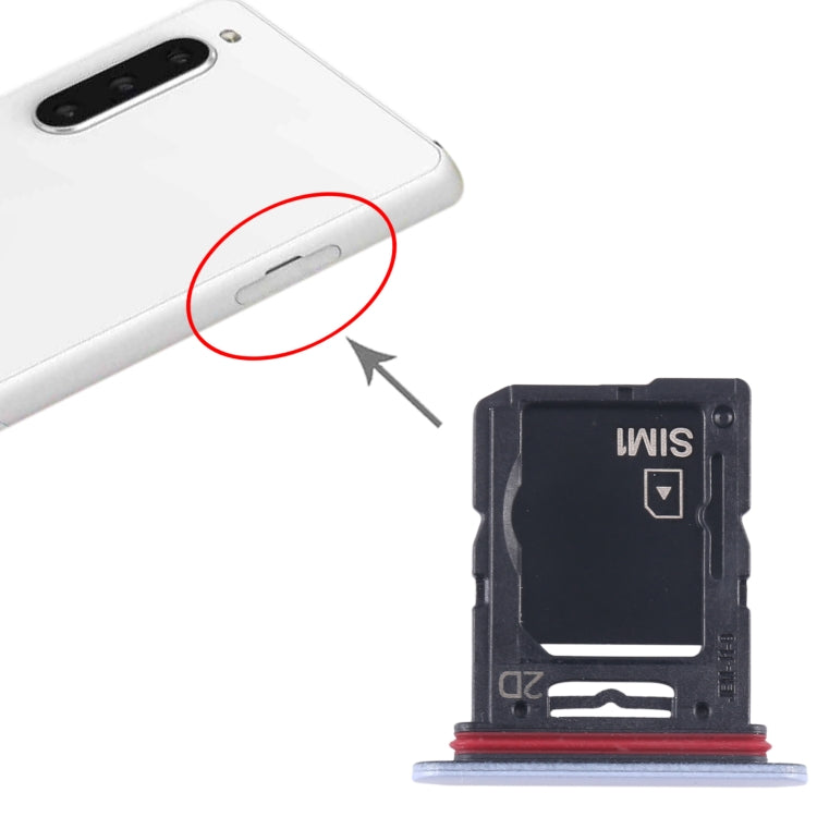 For Sony Xperia 10 V Original SIM Card Tray + SIM / Micro SD Card Tray (Blue) by buy2fix