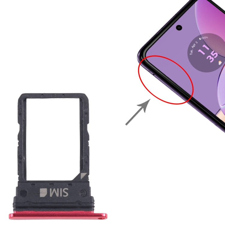 For Motorola Razr 40 Ultra Original SIM Card Tray (Red) by buy2fix