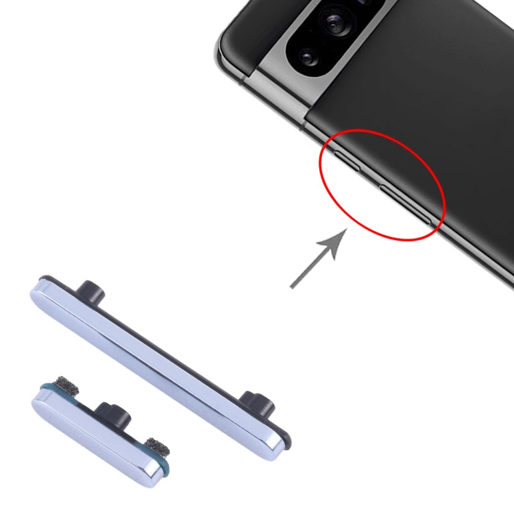 For Google Pixel 8 Pro Original Power Button and Volume Control Button (Blue) by buy2fix