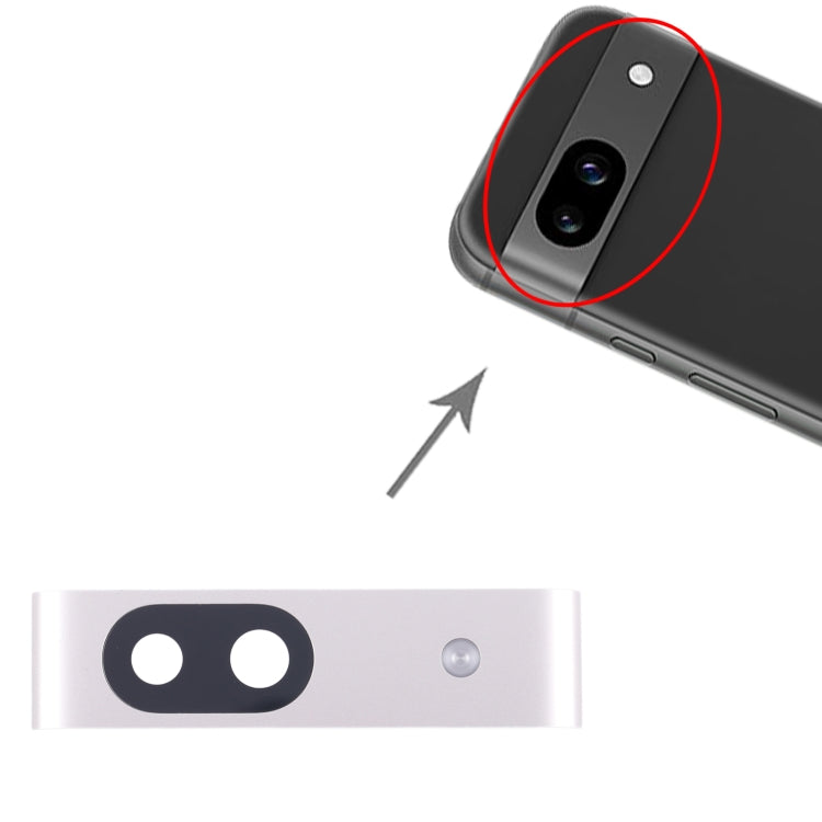 For Google Pixel 8a Original Camera Lens Cover (Silver) by buy2fix