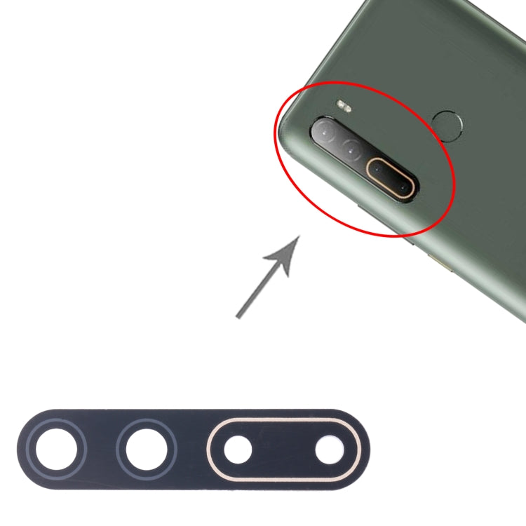 For HTC U20 5G 10pcs OEM Back Camera Lens (Silver) by buy2fix