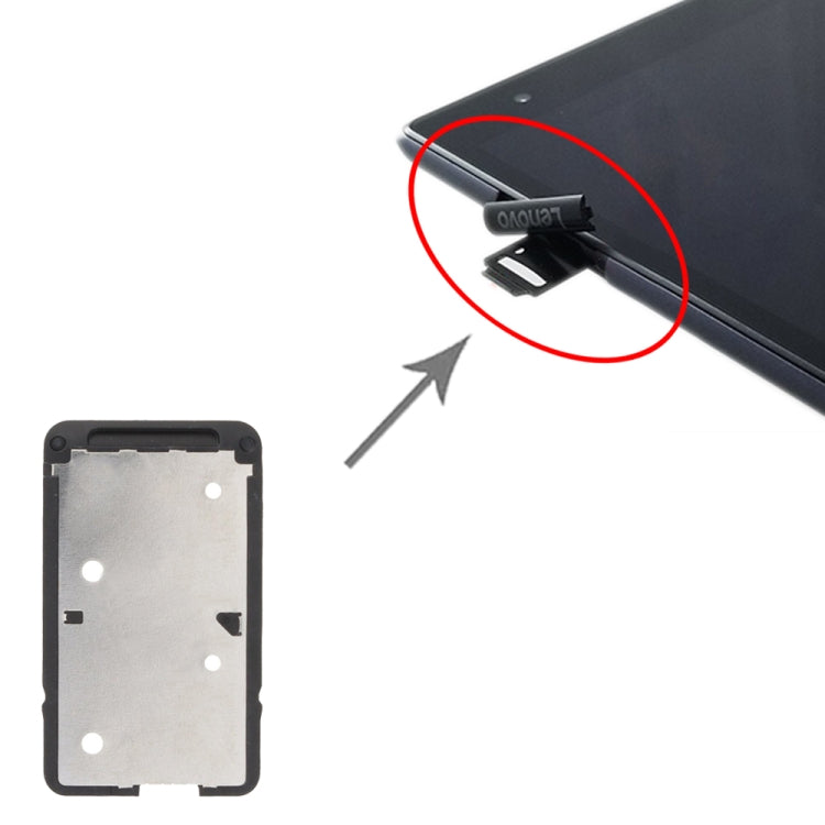 For Lenovo Tab 4 8 TB-8504 SIM + SIM Card Tray (Black) by buy2fix