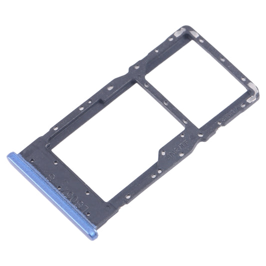 For Alcatel 1L Pro 4065F SIM Card Tray + Micro SD Card Tray (Blue) by buy2fix