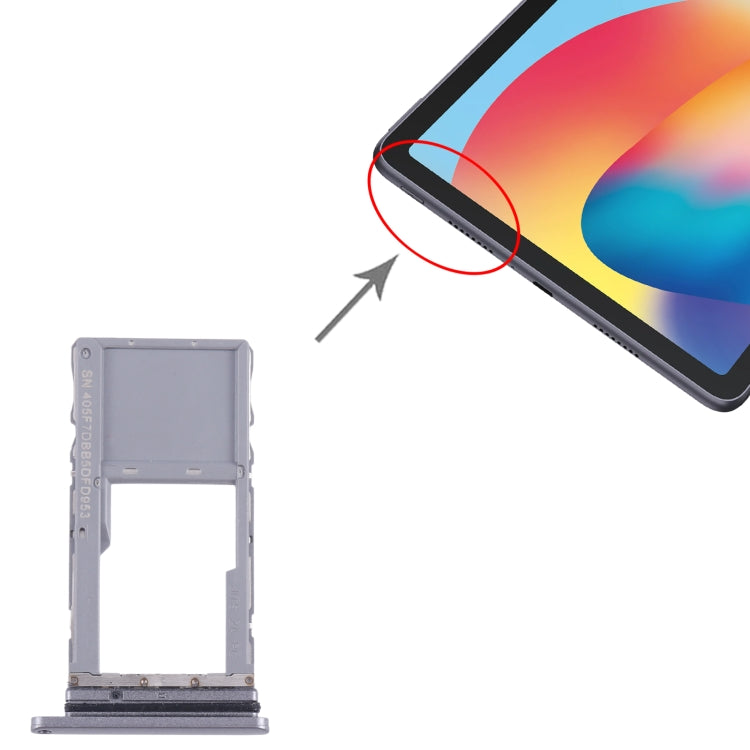 For TCL 10 TabMax Original Micro SD Card Tray (Black) by buy2fix