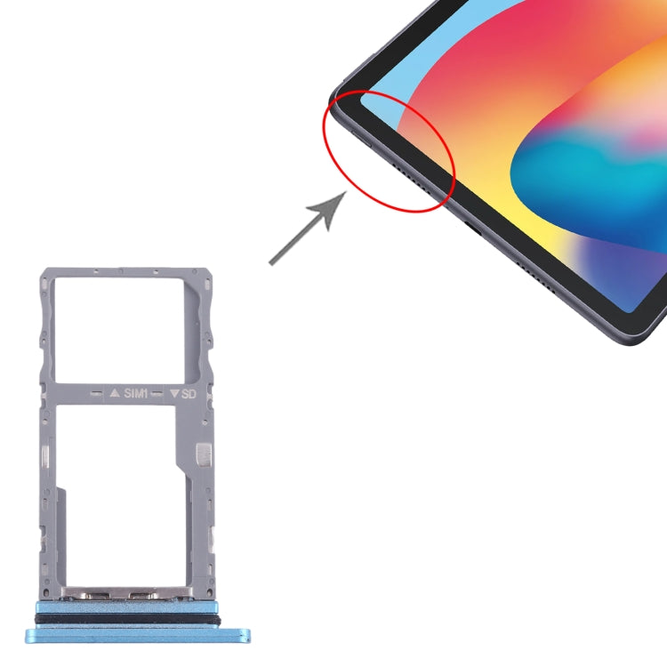 For TCL 10 TabMax Original SIM + Micro SD Card Tray (Green) by buy2fix