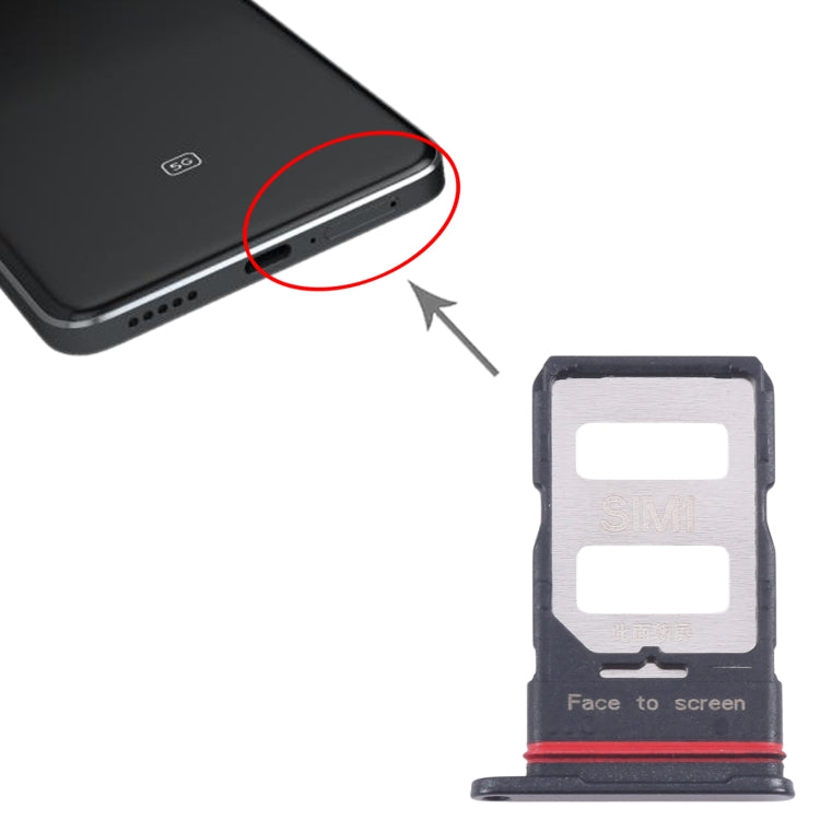 For Xiaomi Poco X6 Pro 5G Original SIM Card Tray + SIM Card Tray (Black) by buy2fix