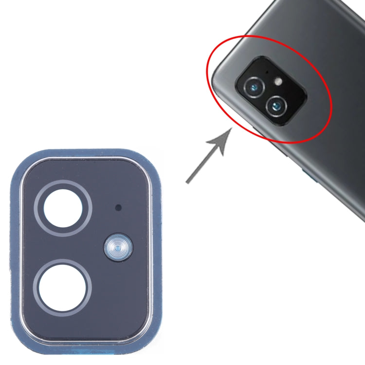 For Asus Zenfone 8 ZS590KS Camera Lens Cover (Silver) by buy2fix