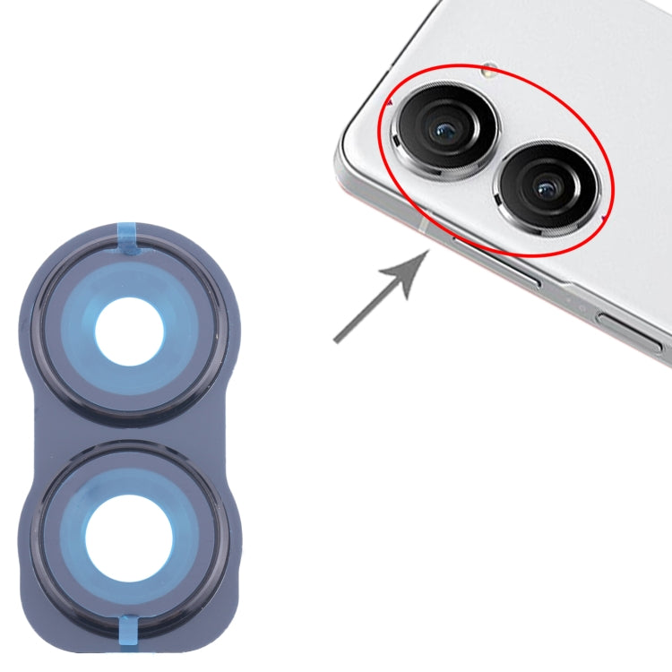 For Asus Zenfone 10 AI2302 Original Rear Camera Frame (Black) by buy2fix