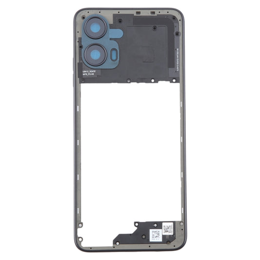 For Motorola Moto G34 Original Middle Frame Bezel Plate (Black) by buy2fix