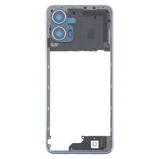 For Motorola Moto G34 Original Middle Frame Bezel Plate (Purple) by buy2fix