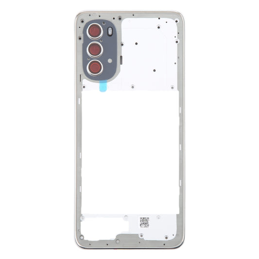 For Motorola Moto G52 Original Middle Frame Bezel Plate (Silver) by buy2fix