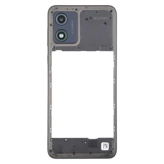 For Motorola Moto E13 Original Middle Frame Bezel Plate (Black) by buy2fix