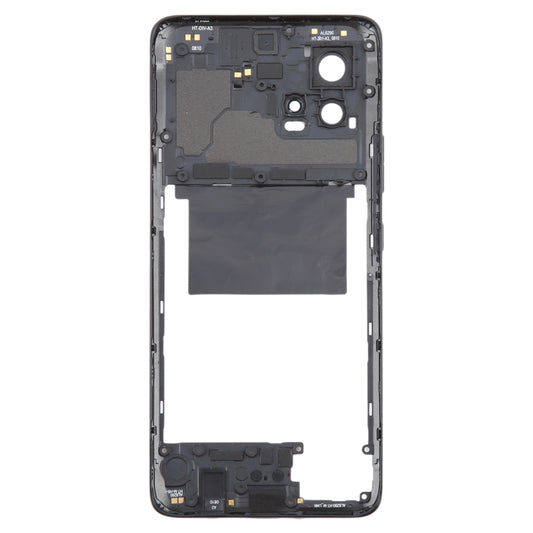 For Motorola Moto G72 Original Middle Frame Bezel Plate (Black) by buy2fix