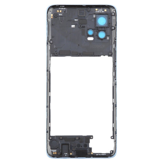 For Motorola Moto G72 Original Middle Frame Bezel Plate (Blue) by buy2fix