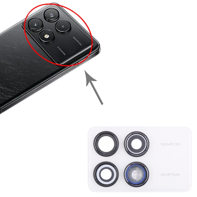 For Xiaomi Redmi K70 Pro Back Camera Lens Frame (White) by buy2fix