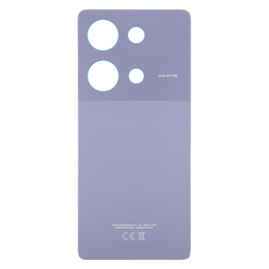 For Xiaomi Poco M6 Pro 4G Original Battery Back Cover(Purple) by buy2fix