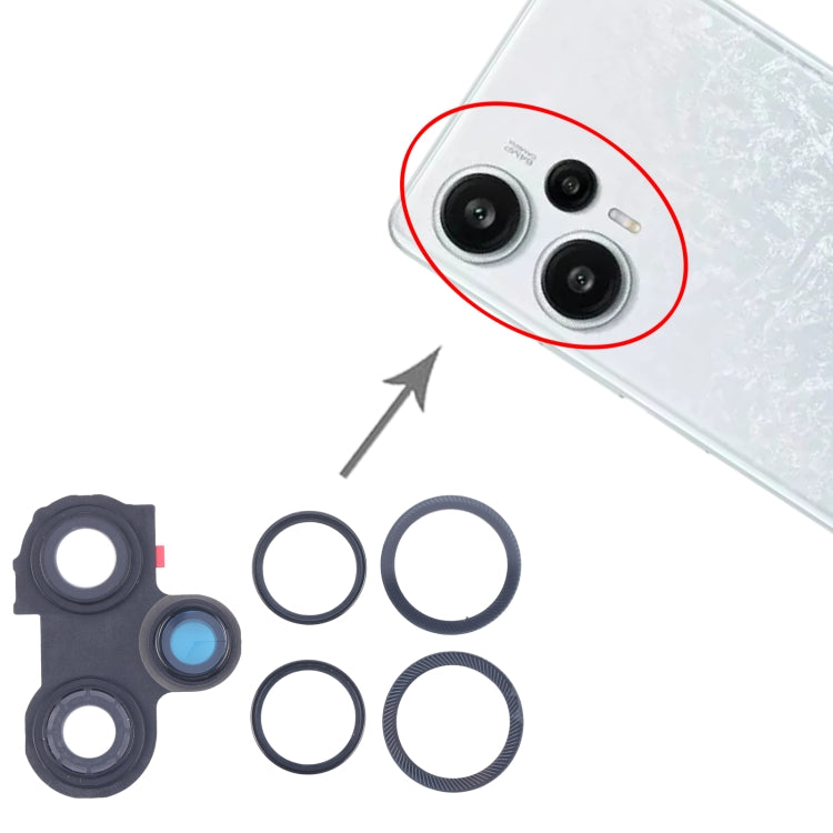 For Xiaomi Redmi Note 12 Turbo Camera Lens Cover (Black) by buy2fix