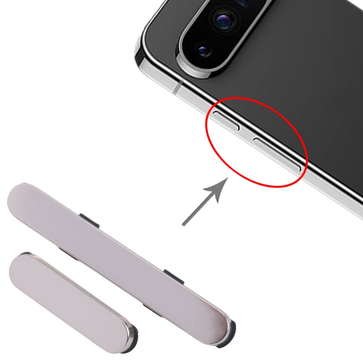 For Google Pixel 9 Pro Original Power Button and Volume Control Button (Beige) by buy2fix