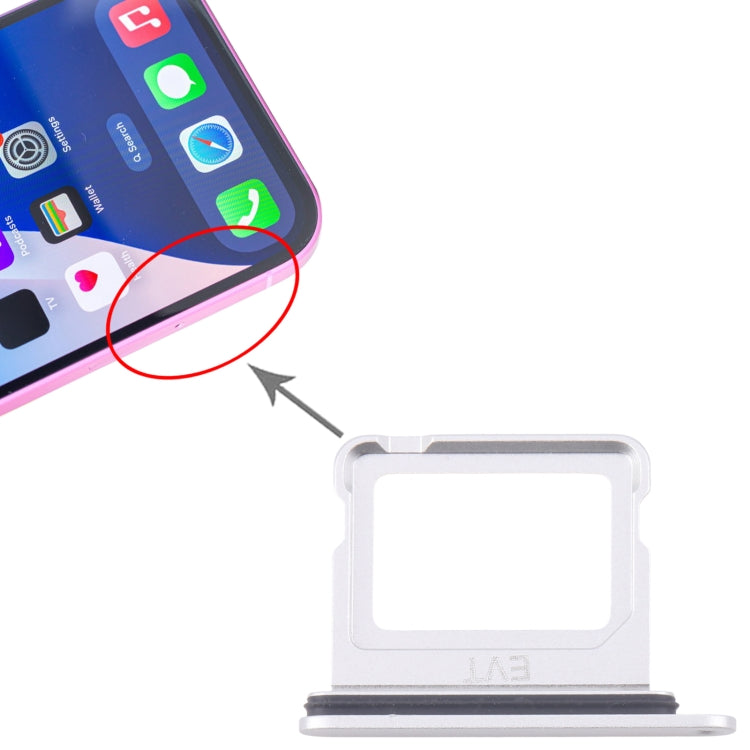 For iPhone 16 SIM + SIM Card Tray (Silver) by buy2fix