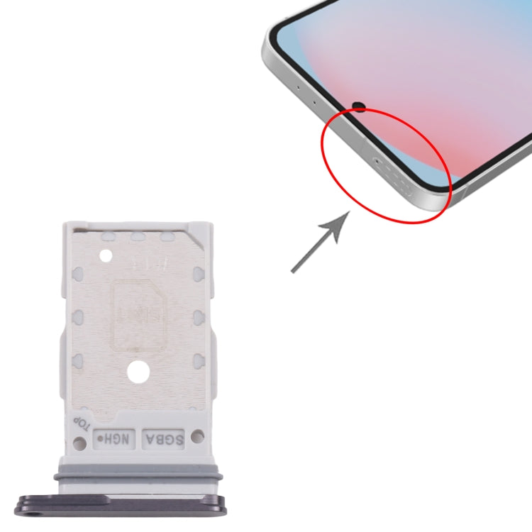 For Samsung Galaxy S24 FE SM-S721B Original SIM Card Tray + SIM Card Tray (Graphite Black) - by buy2fix | Online Shopping UK | buy2fix