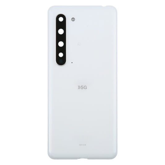 For Sharp Aquos R5G Original Battery Back Cover(White) by buy2fix