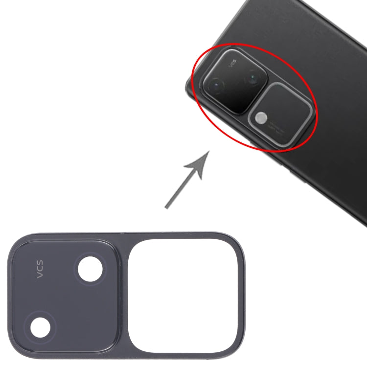 For vivo V30 5G Original Rear Camera Lens Cover (Black) by buy2fix