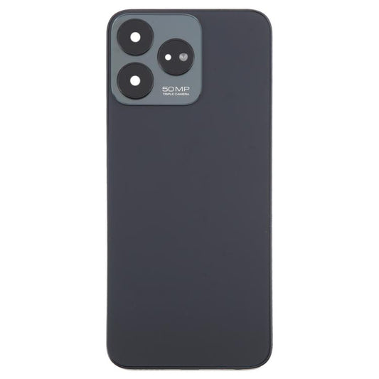 For ZTE Axon 50 Lite 8050 Glass Battery Back Cover with Middle Frame / Camera Lens Cover(Black) - For ZTE by buy2fix | Online Shopping UK | buy2fix