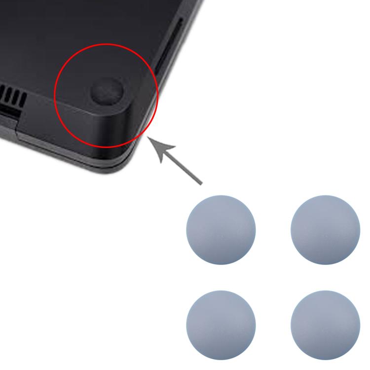 For Microsoft Surface Laptop 3 / 4 / 5 1872 1868 1952 1867 1950 4 in 1 Bottom Case Rubber Mats (Blue) - Microsoft Spare Parts by buy2fix | Online Shopping UK | buy2fix