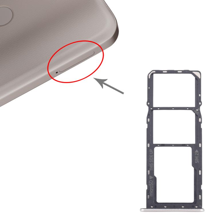 For Nokia C22 Original SIM Card Tray + SIM Card Tray + Micro SD Card Tray (Gold) - Card Tray by buy2fix | Online Shopping UK | buy2fix