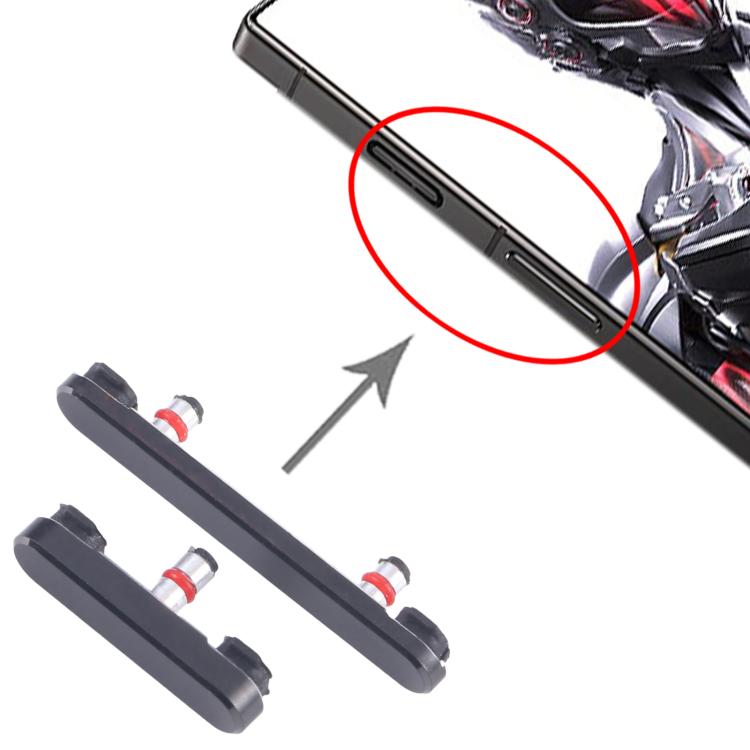 For ZTE nubia Red Magic 8 Pro NX729J Power Button and Volume Control Button (Grey) - For ZTE by buy2fix | Online Shopping UK | buy2fix