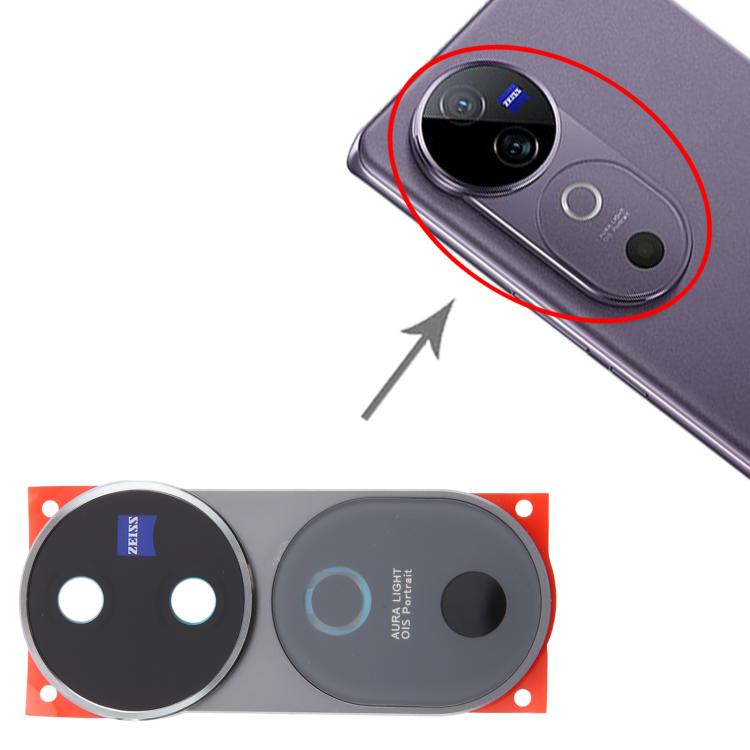 For vivo V40 Original Rear Camera Lens Cover (Grey) - Camera Parts by buy2fix | Online Shopping UK | buy2fix