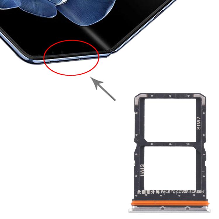 For Xiaomi Mix Fold 4 Original SIM Card Tray + SIM Card Tray (Silver) - Card Tray by buy2fix | Online Shopping UK | buy2fix