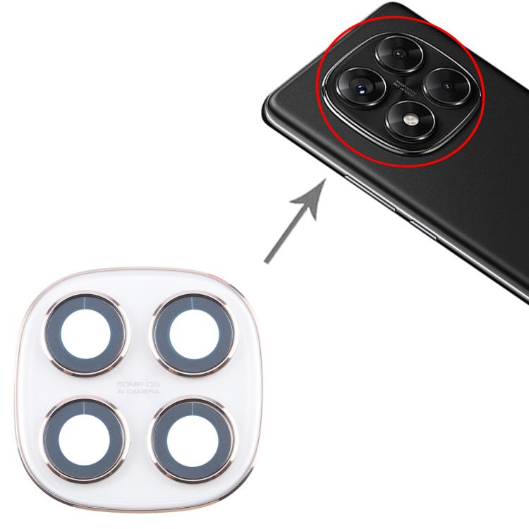 For Xiaomi Redmi Note 14 Pro 5G Original Rear Camera Lens Cover (White) - Camera by buy2fix | Online Shopping UK | buy2fix